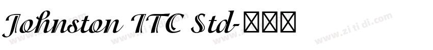 Johnston ITC Std字体转换